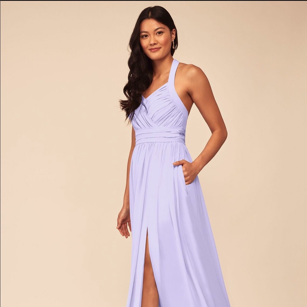 Azazie Veronica Slit Dress Lilac A8 (M)
